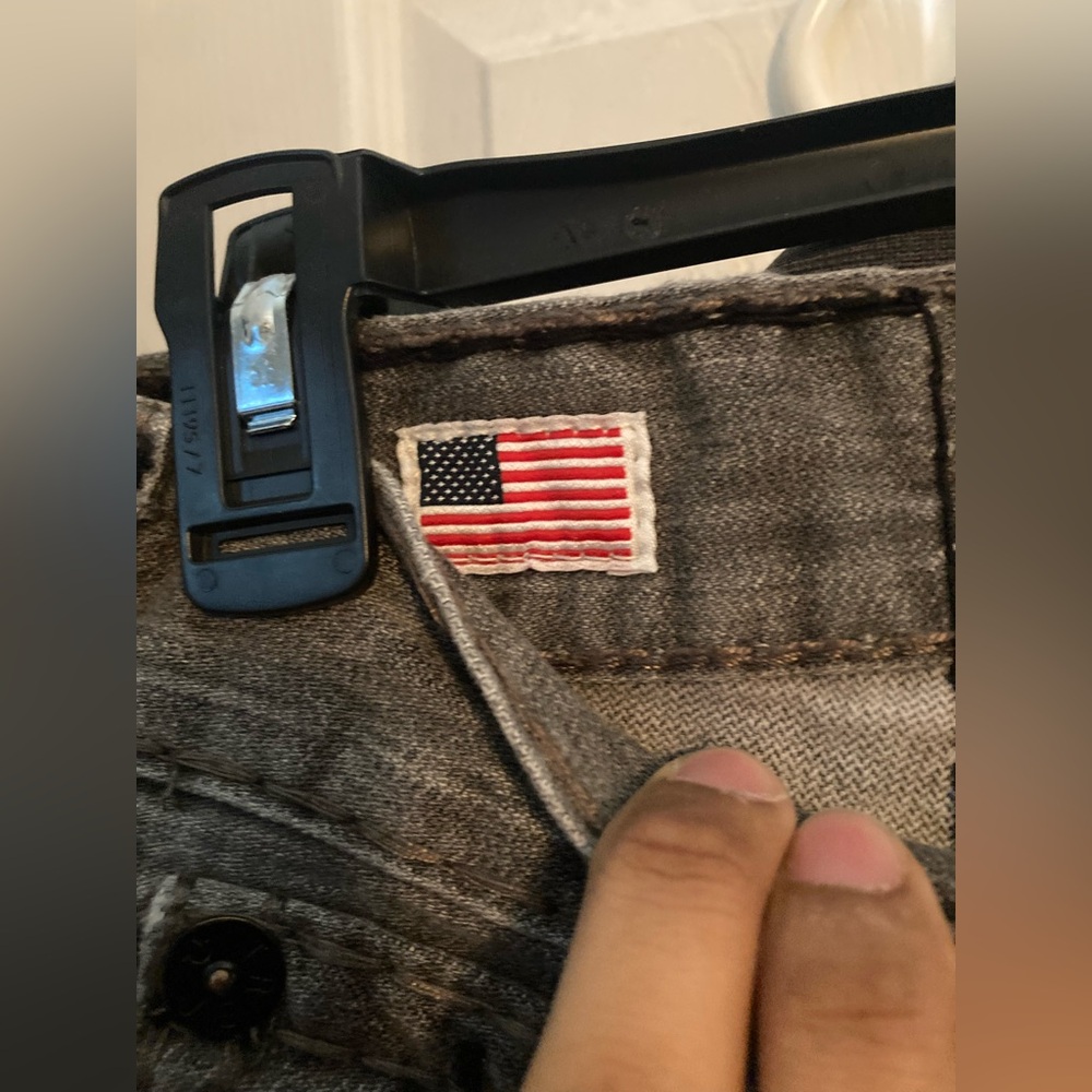 Men's Gray and black True Religion Jeans - Picture 4 of 5